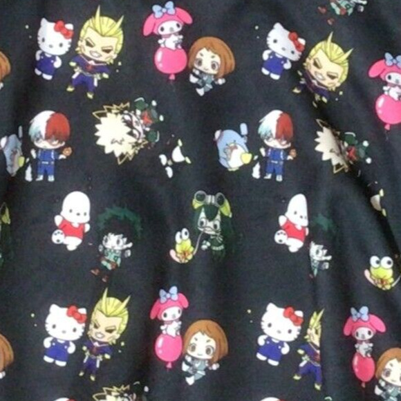 MY HERO ACADEMIA x Hello Kitty and Friends Characters Suspender Skirt Small 938A - Picture 6 of 6